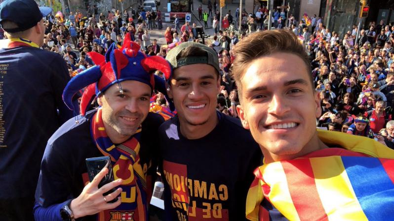 Barcelona victory parade