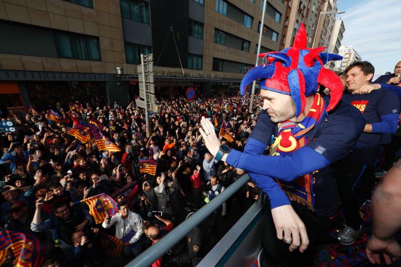 Barcelona victory parade