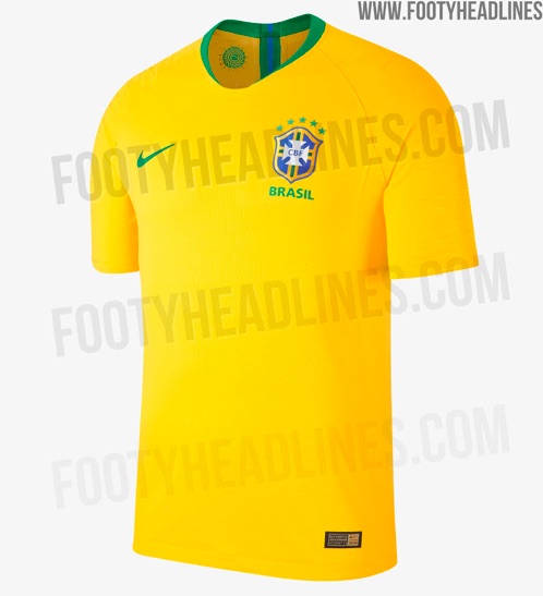 Brazil 2018 World Cup jersey