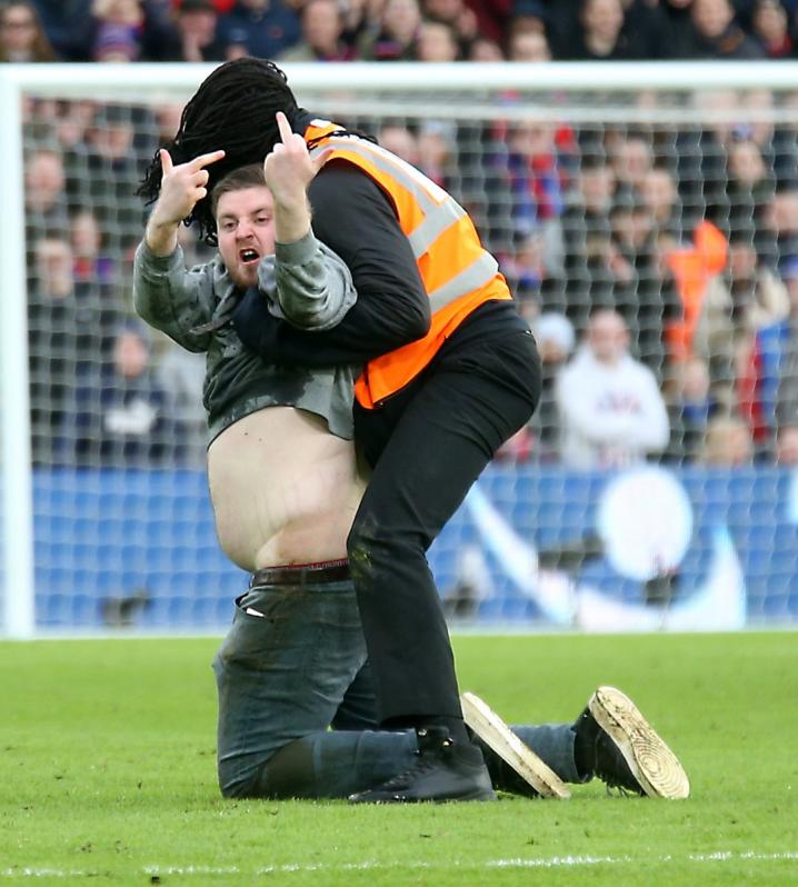 Crystal Palace pitch invader