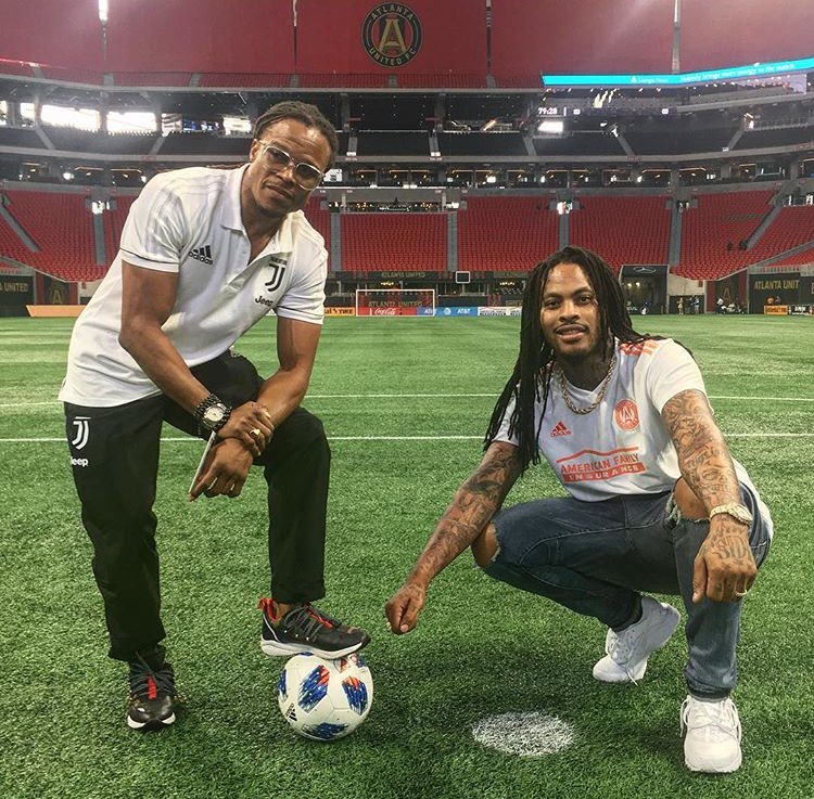 Edgar Davids at Atlanta United match