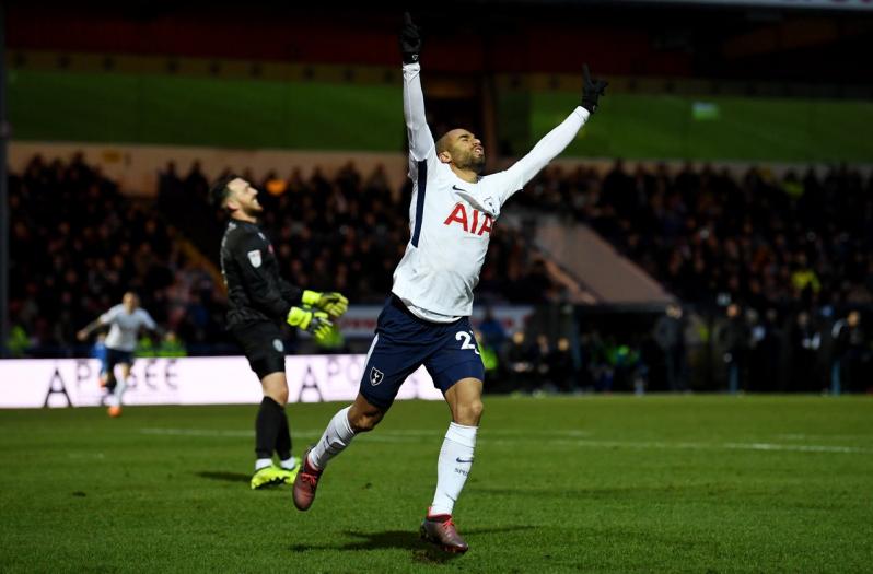 Lucas Moura Tottenham debut vs Rochdale