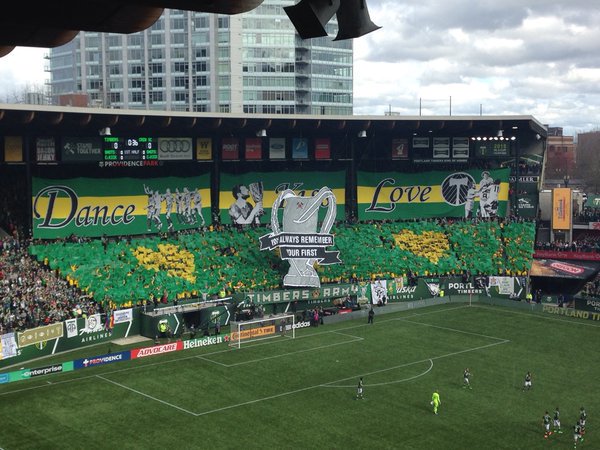 Portland Timbers tifo