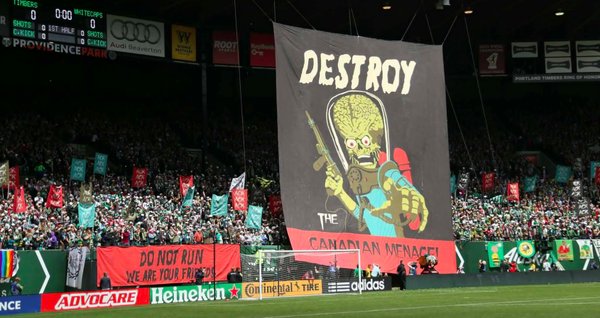 Portland Timbers tifo