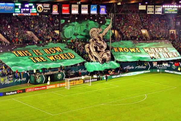 Portland Timbers tifo