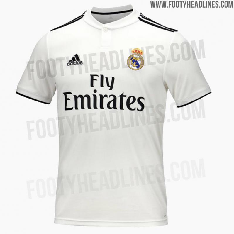 Barcelona and Real Madrid 2018-19 home jerseys