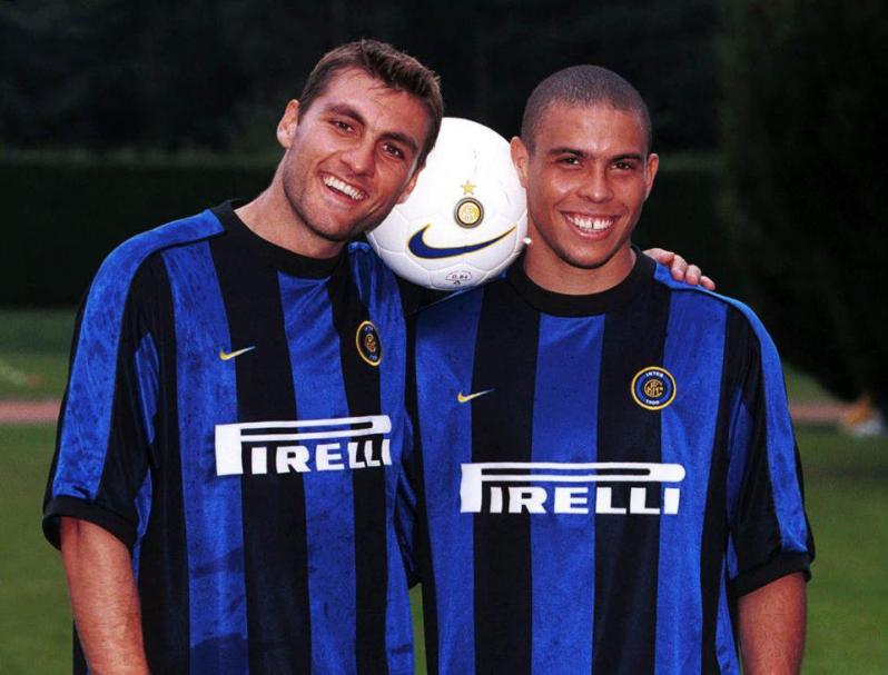 Christian Vieri and Ronaldo