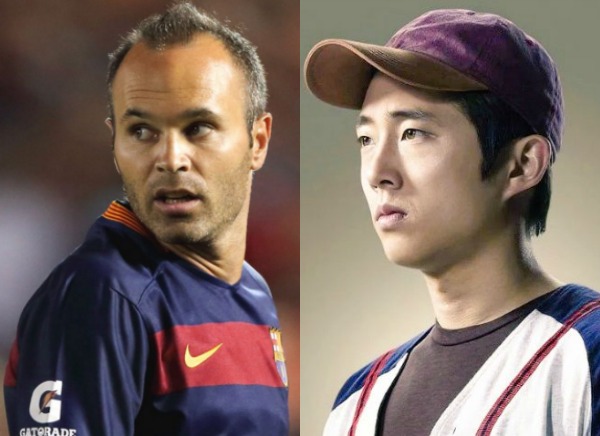 Soccer Players As The Walking Dead Characters: Andres Iniesta as Glenn Rhee