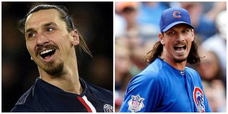 Zlatan Ibrahimovic and Jeff Samardzija