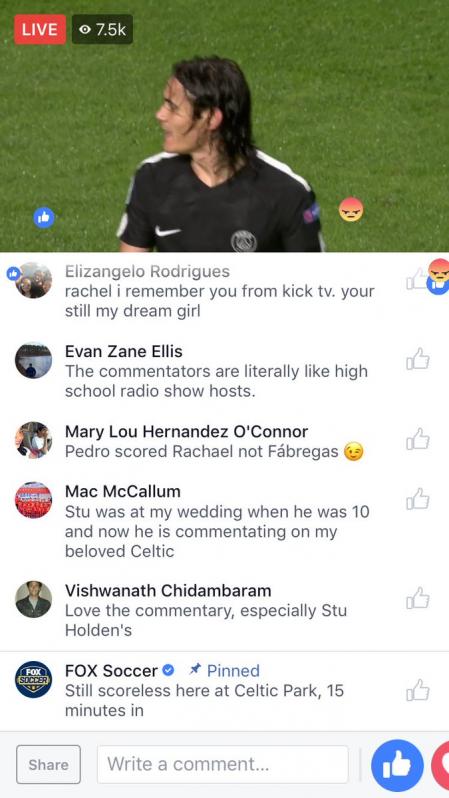 Champions League Facebook stream