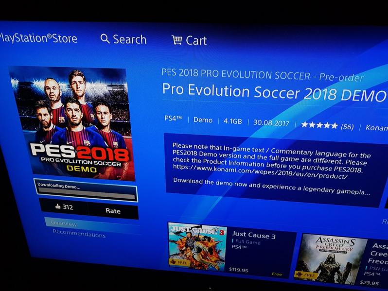 PES 18 demo