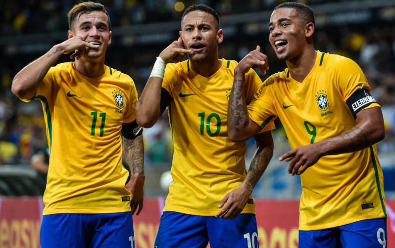 Coutinho, Neymar and Gabriel Jesus