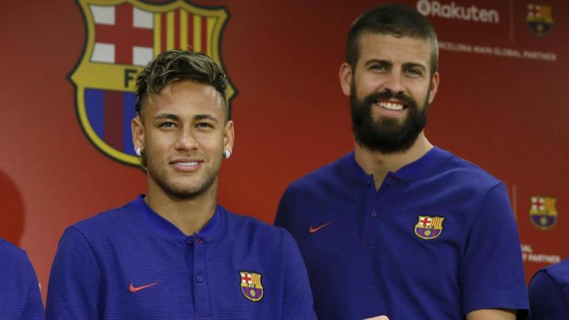 Neymar and Pique