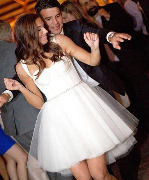 Alex Morgan and Servando Carrasco Dancing