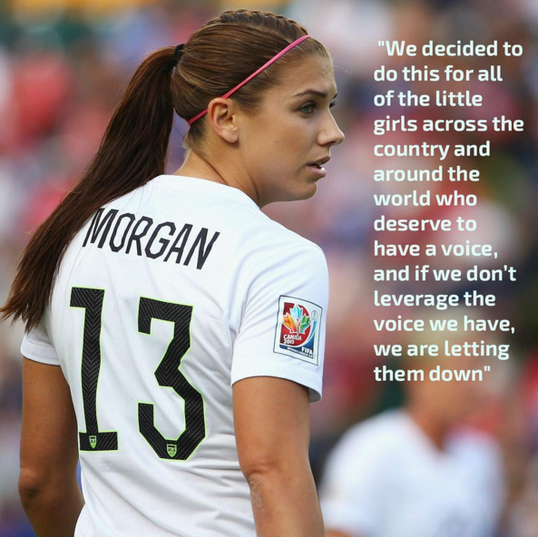 Alex Morgan makes quote about lawsuit 