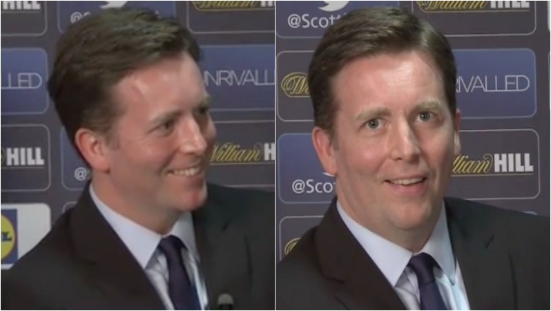 awkward reporter scottish president